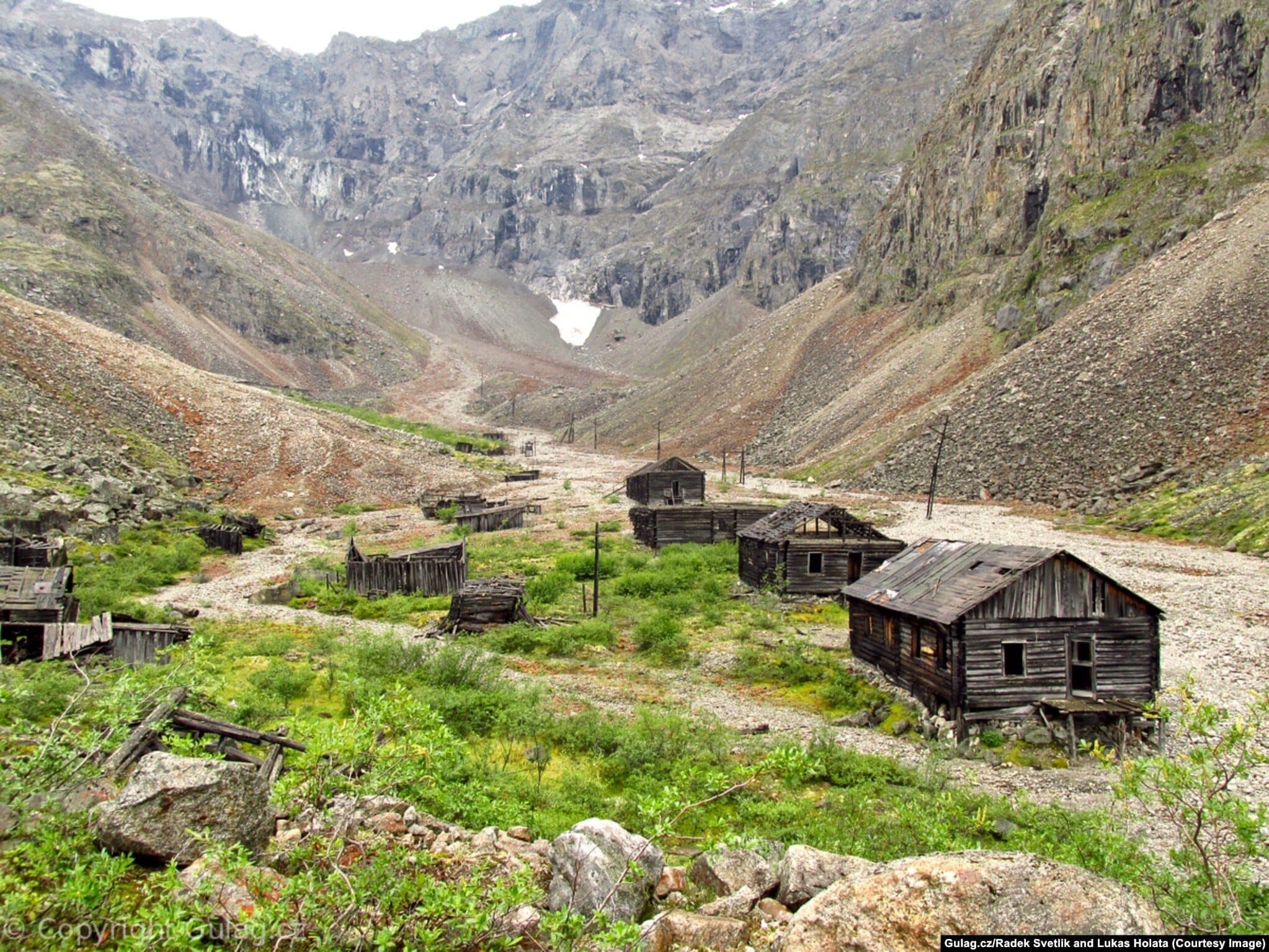 Decaying remnants of the Soviet penal network, deep in the Siberian taiga.